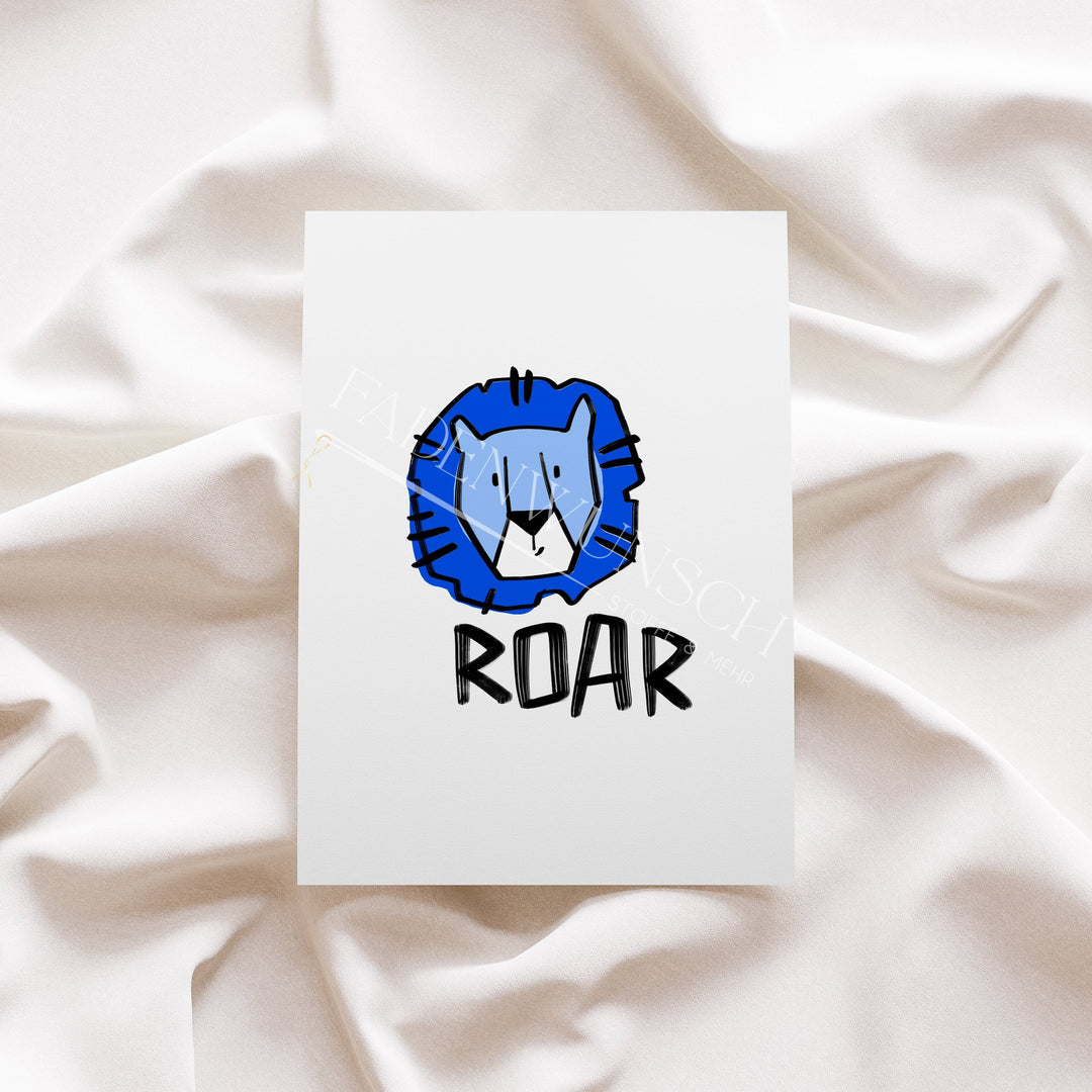 Vorbestellung | Bügelbild "Roar Leon" fadenwunsch 