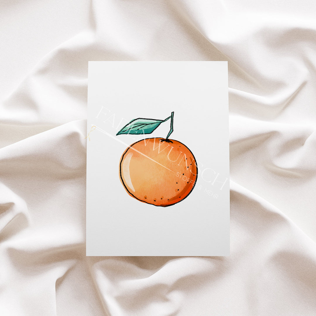 Vorbestellung | Bügelbild "Orangenzeit" fadenwunsch 