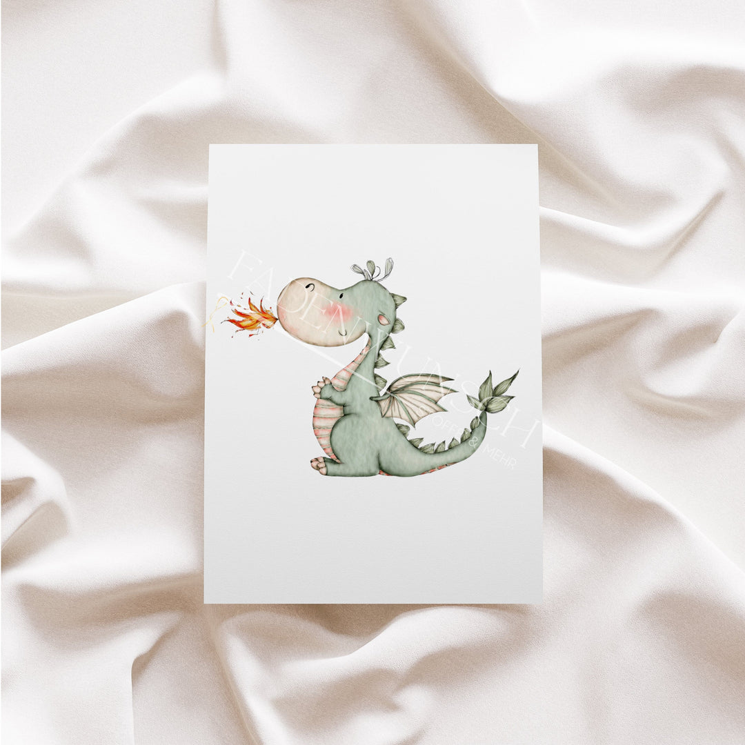 Vorbestellung | Bügelbild "Drache Kunibert" fadenwunsch 