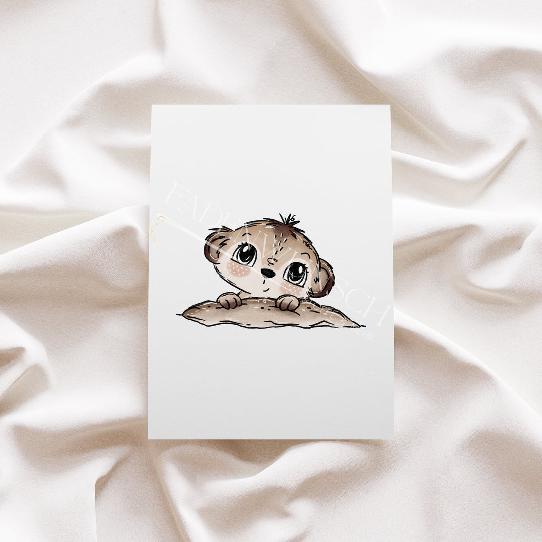Vorbestellung | Bügelbild "Little Bandits Creme 7" fadenwunsch 