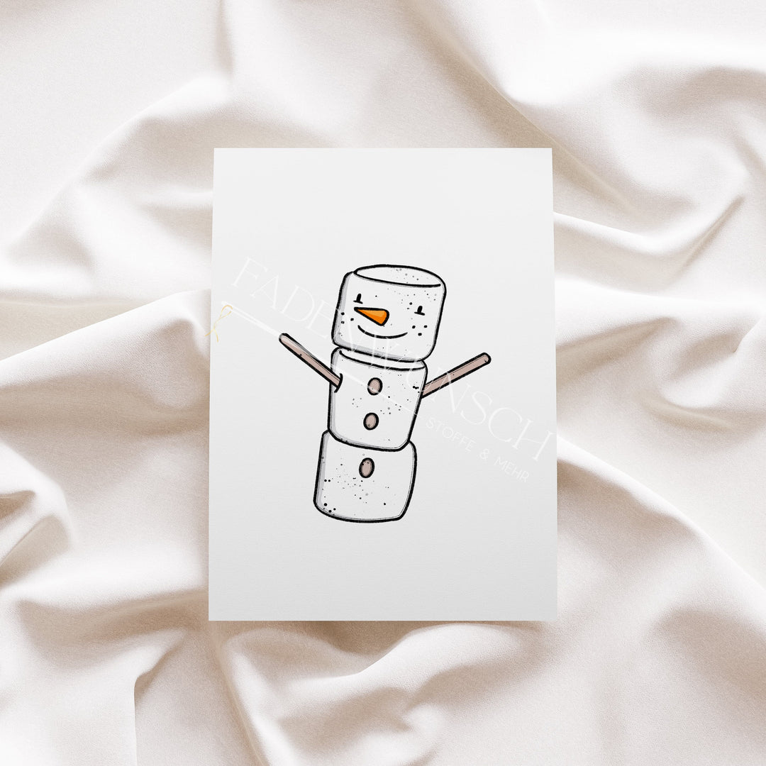 Vorbestellung | Bügelbild "Xmas Parts Schneemann" fadenwunsch 