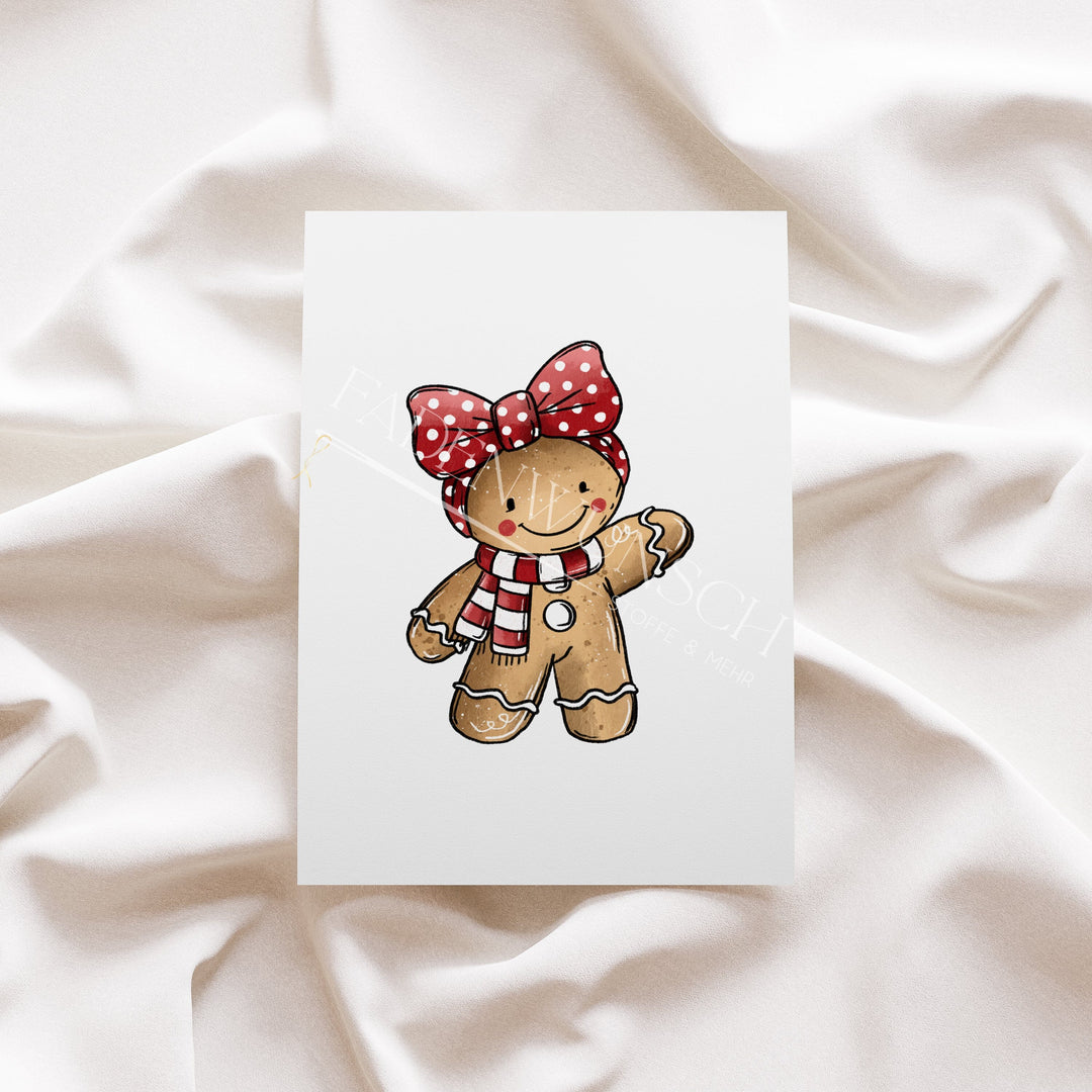 Vorbestellung | Bügelbild "Lebkuchenteam Taupe 1" fadenwunsch 