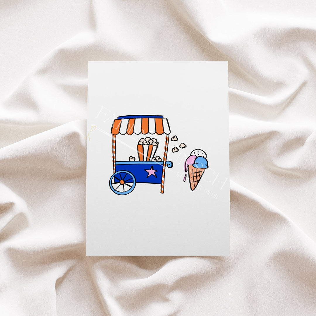 Vorbestellung | Bügelbild "Kirmes Sweets" fadenwunsch 