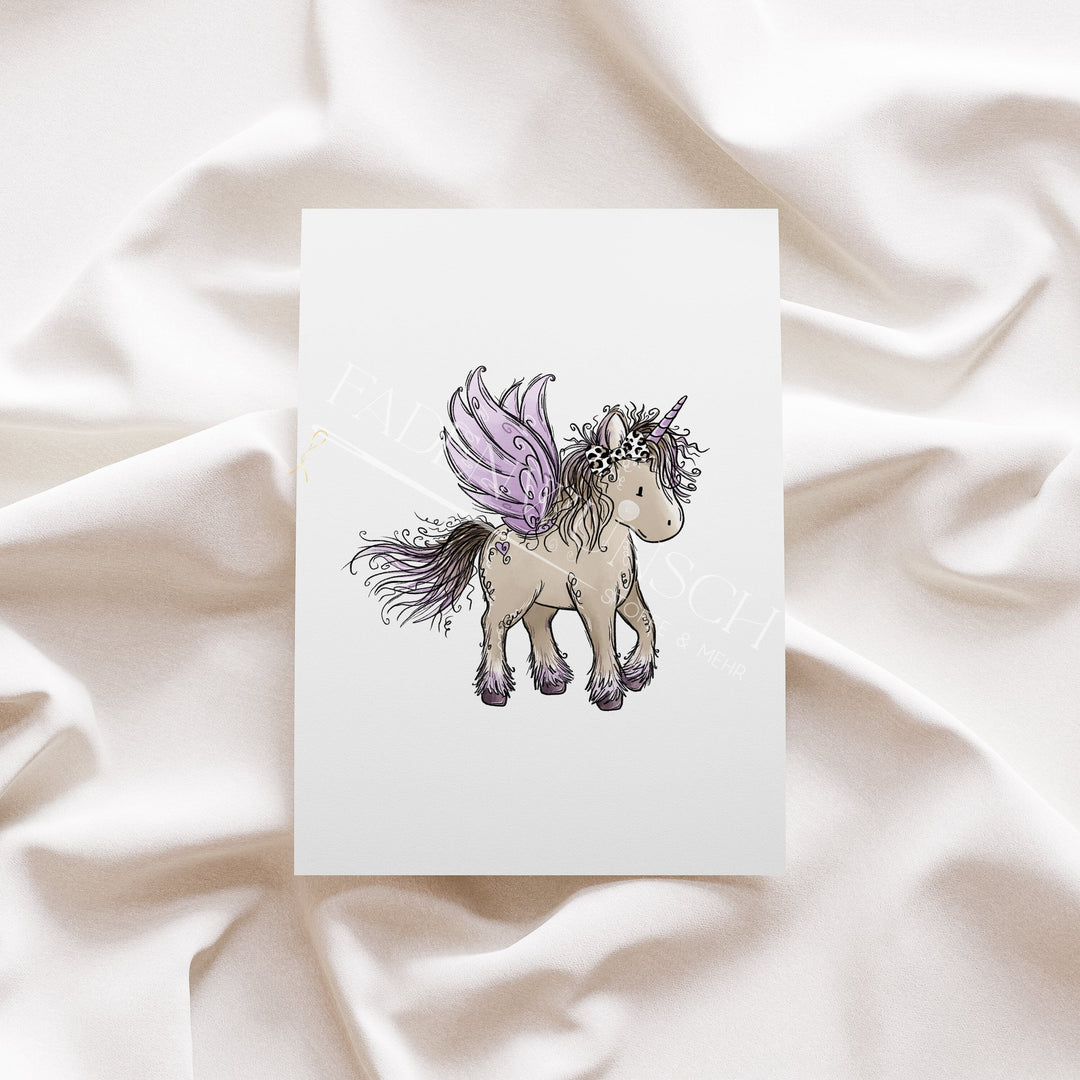 Vorbestellung | Bügelbild "Einhornzeit 1" fadenwunsch 