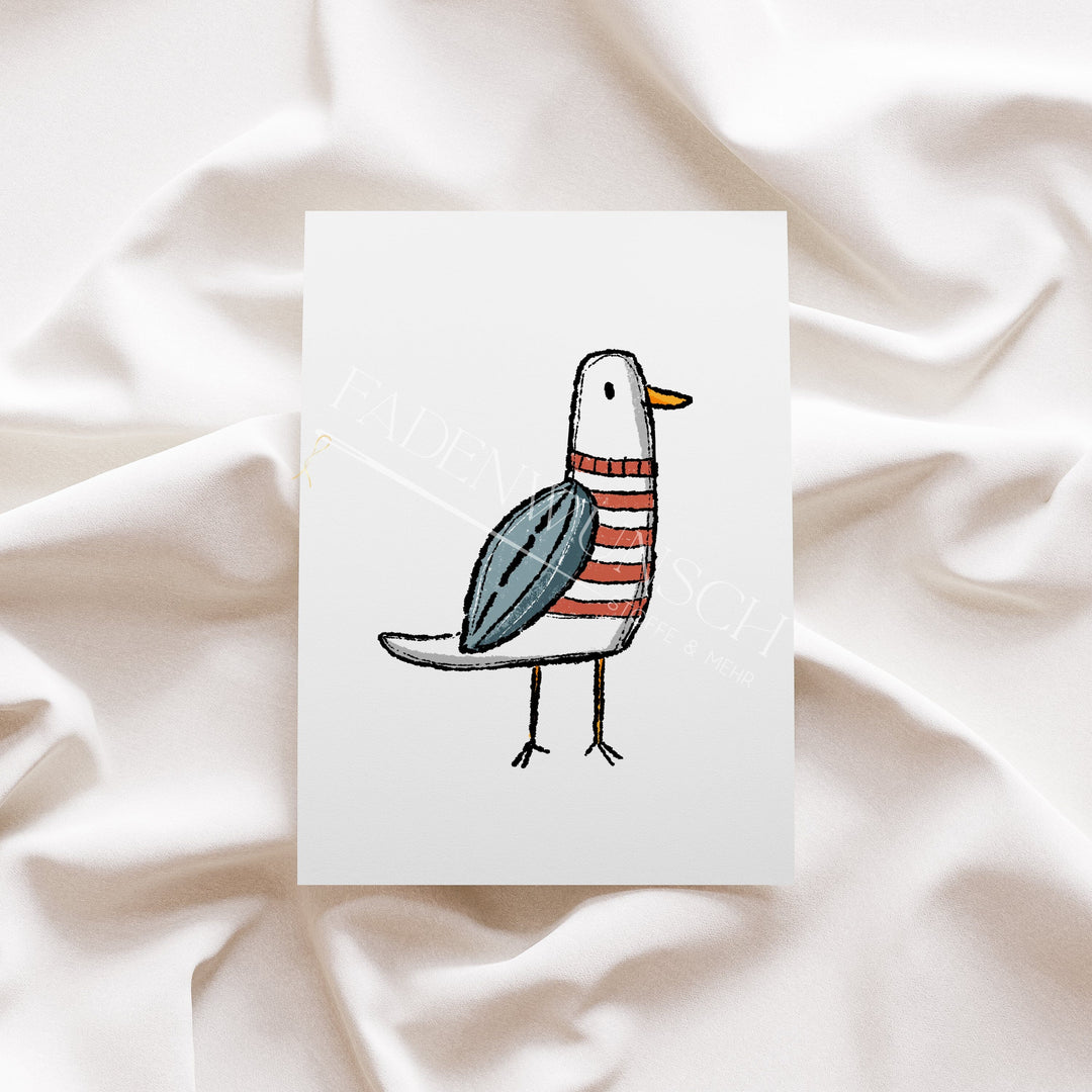 Vorbestellung | Bügelbild "Möwentag" fadenwunsch 