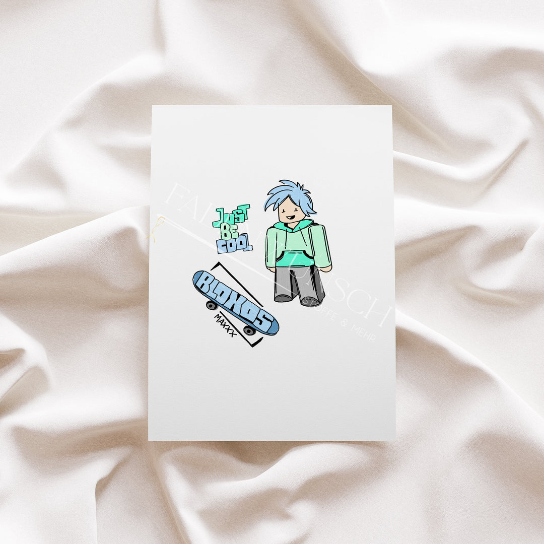 Vorbestellung | Bügelbild "Bloxos" fadenwunsch 