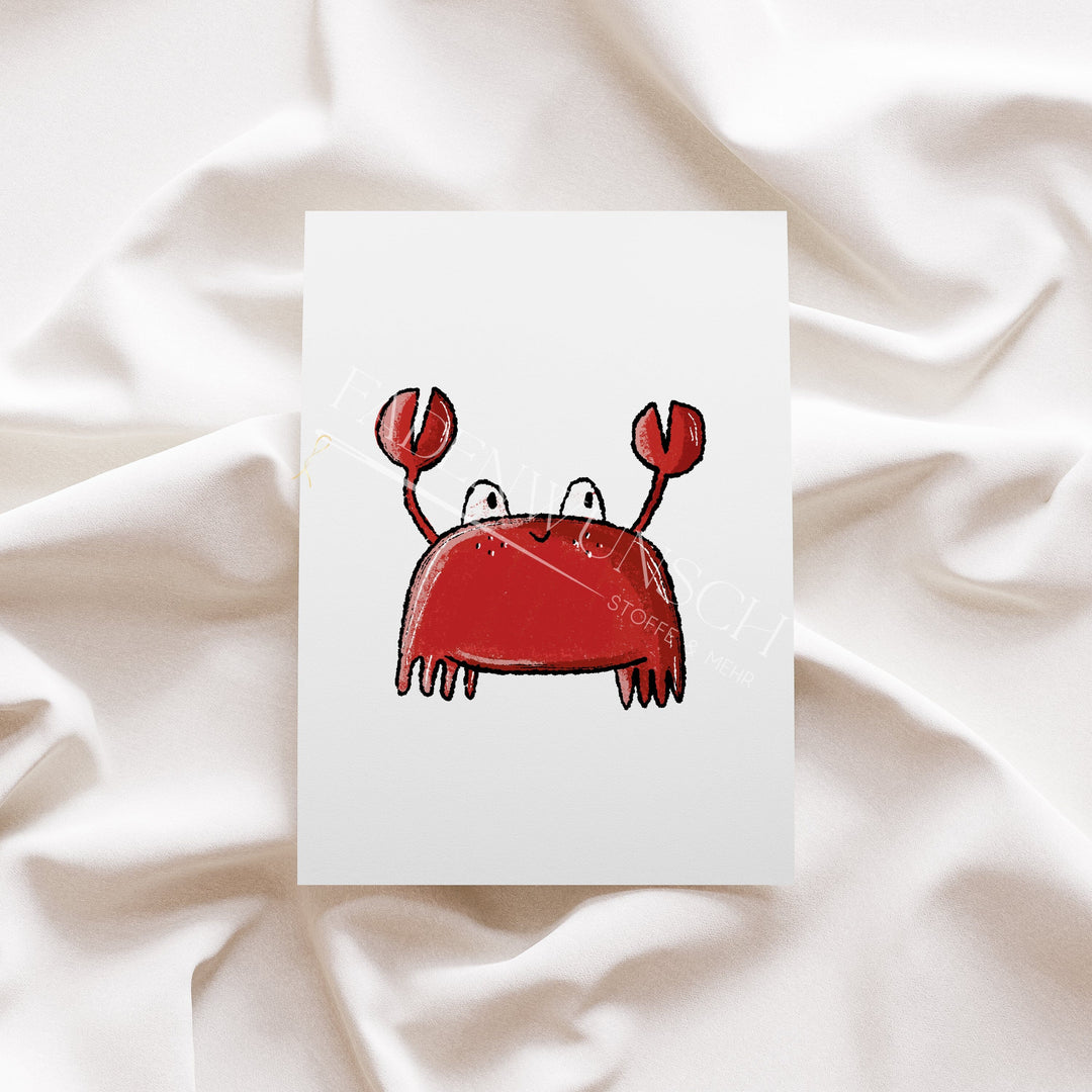 Vorbestellung | Bügelbild "Beach Day Krabbe" fadenwunsch 