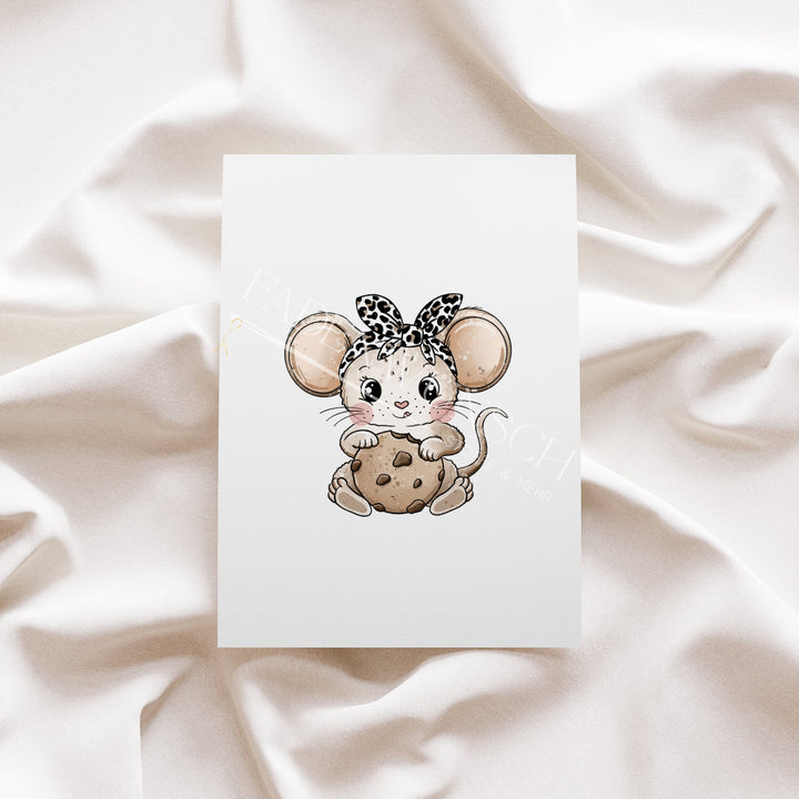 Vorbestellung | Bügelbild "Mausilein" fadenwunsch 