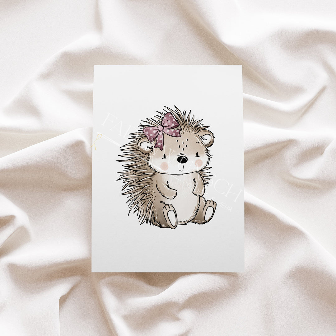 Vorbestellung | Bügelbild "Kleiner Herbstigel Lila 1" fadenwunsch 