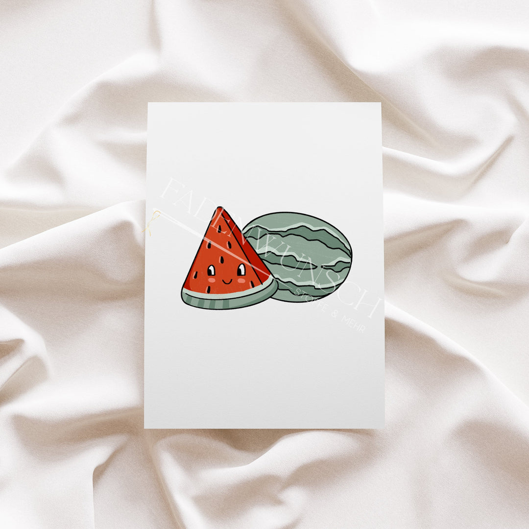 Vorbestellung | Bügelbild "Nie ohne Melone" fadenwunsch 