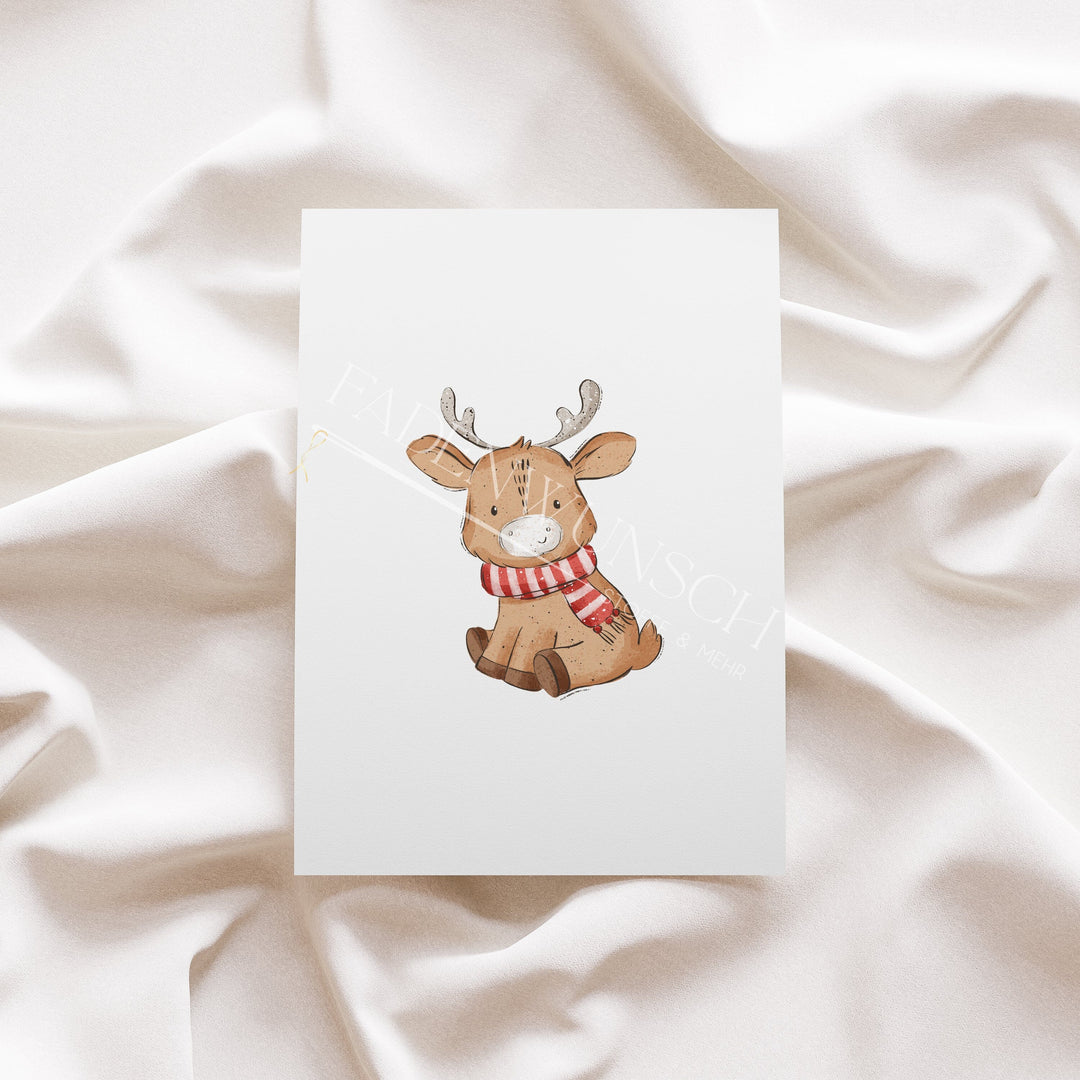 Vorbestellung | Bügelbild "Weihnachtselch" fadenwunsch 
