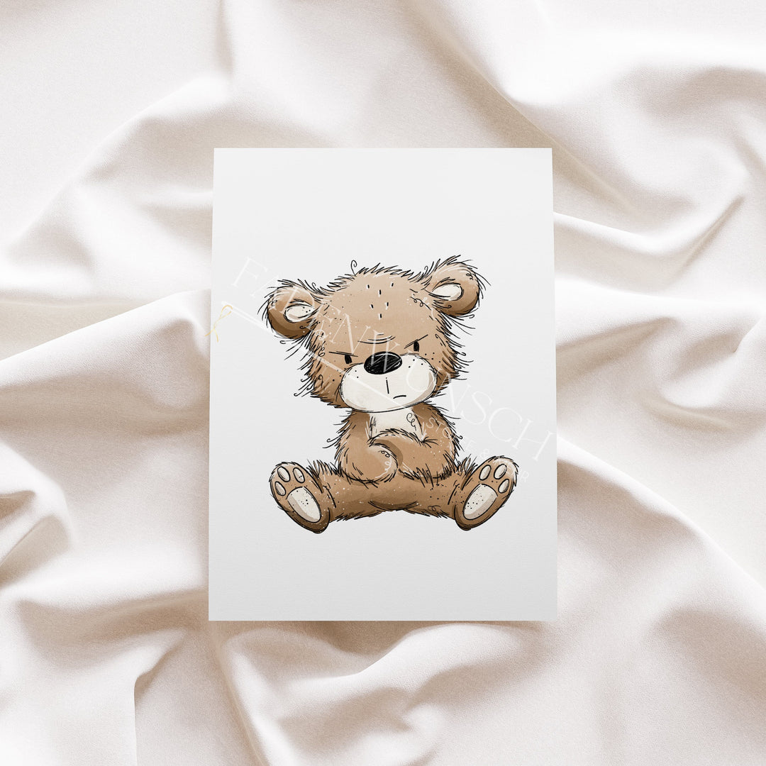 Vorbestellung | Bügelbild "Kleiner Wutbär 1" fadenwunsch 