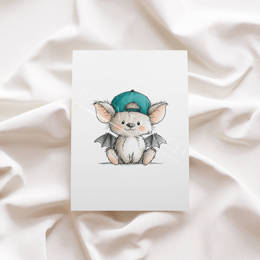 Vorbestellung | Bügelbild "Cool Bat" fadenwunsch 