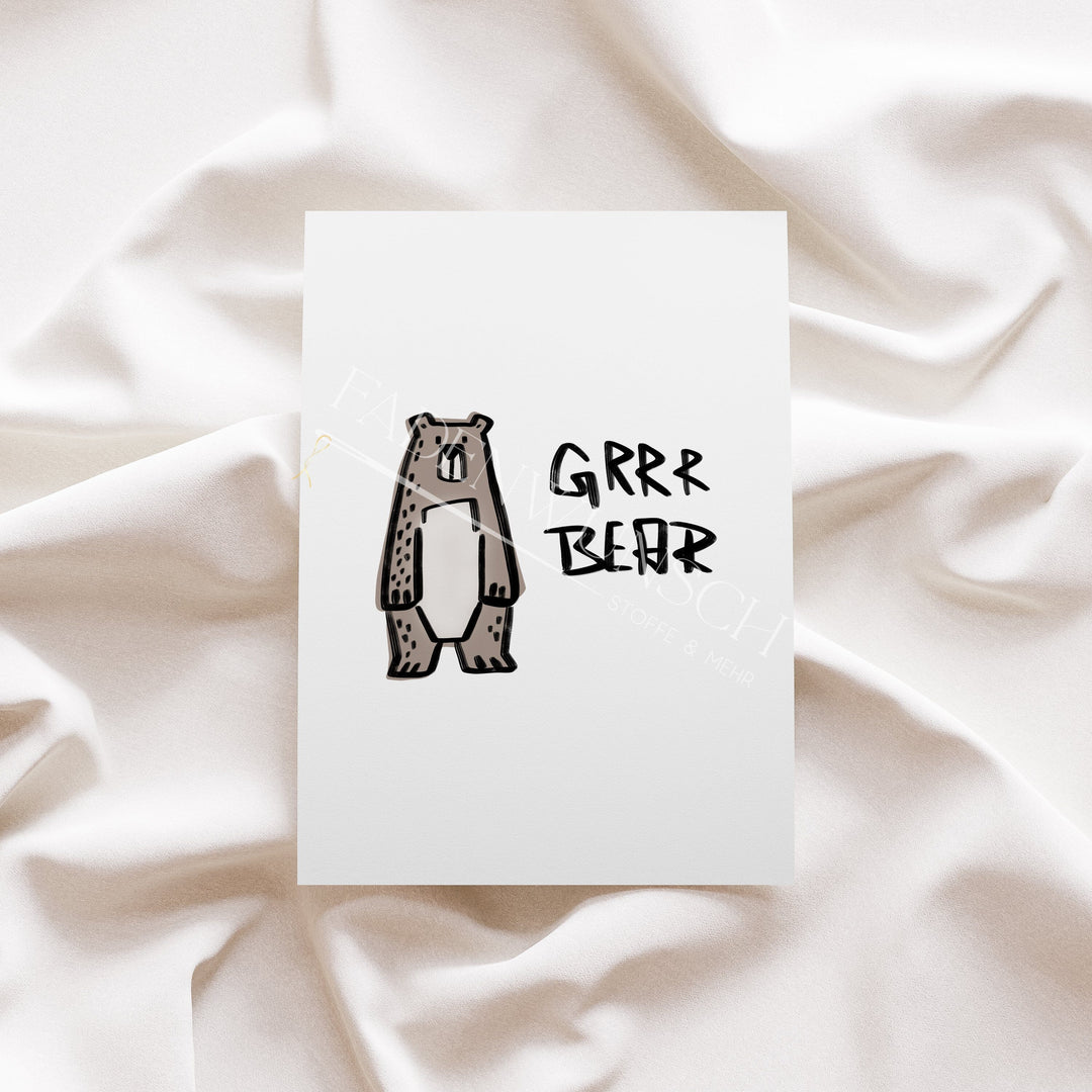 Vorbestellung | Bügelbild "Bear Parts" fadenwunsch 