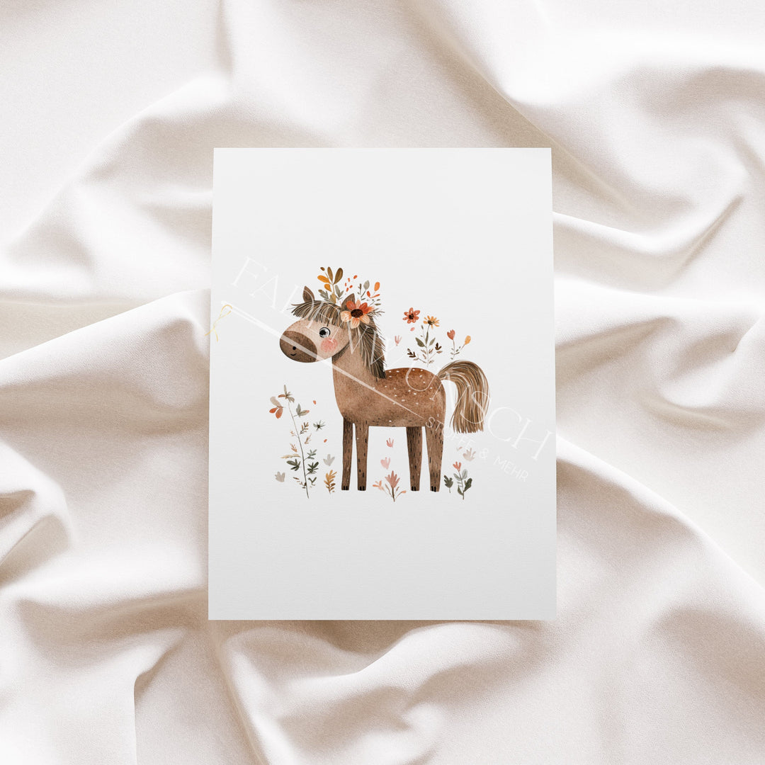 Vorbestellung | Bügelbild "Boho Pony" fadenwunsch 