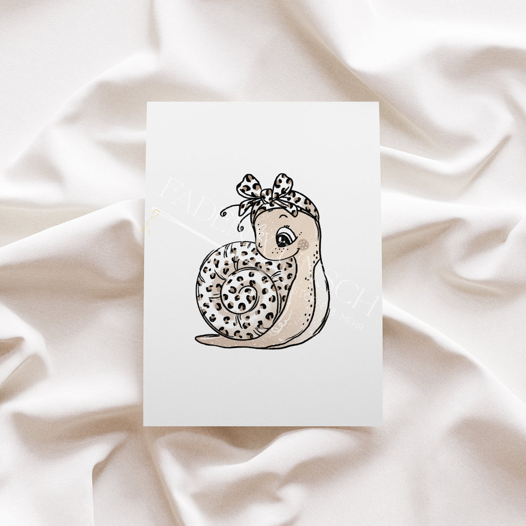 Vorbestellung | Bügelbild "Kleine Schnecke Leo 2" fadenwunsch 