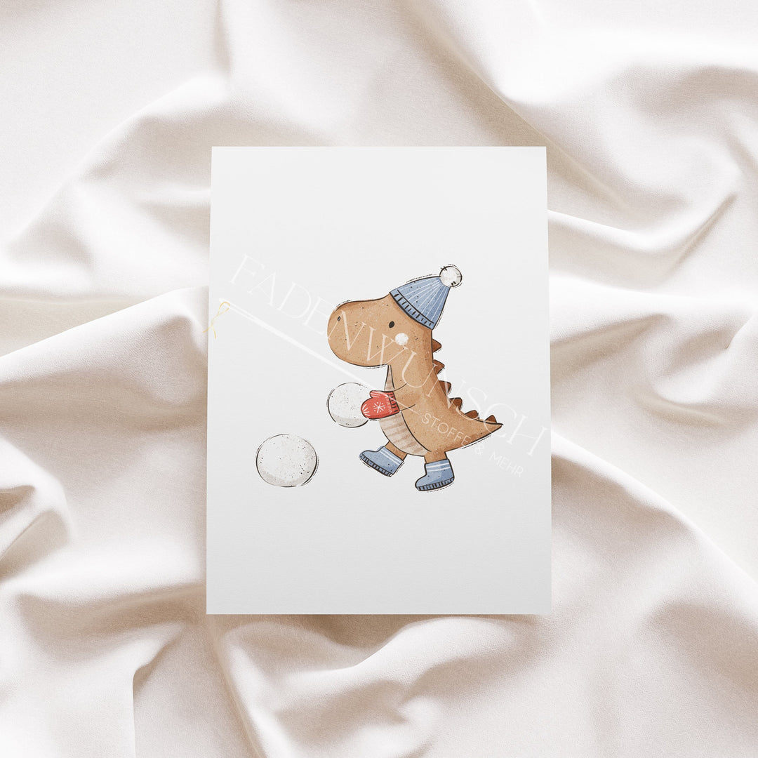 Vorbestellung | Bügelbild "Frosty Dinos" fadenwunsch 