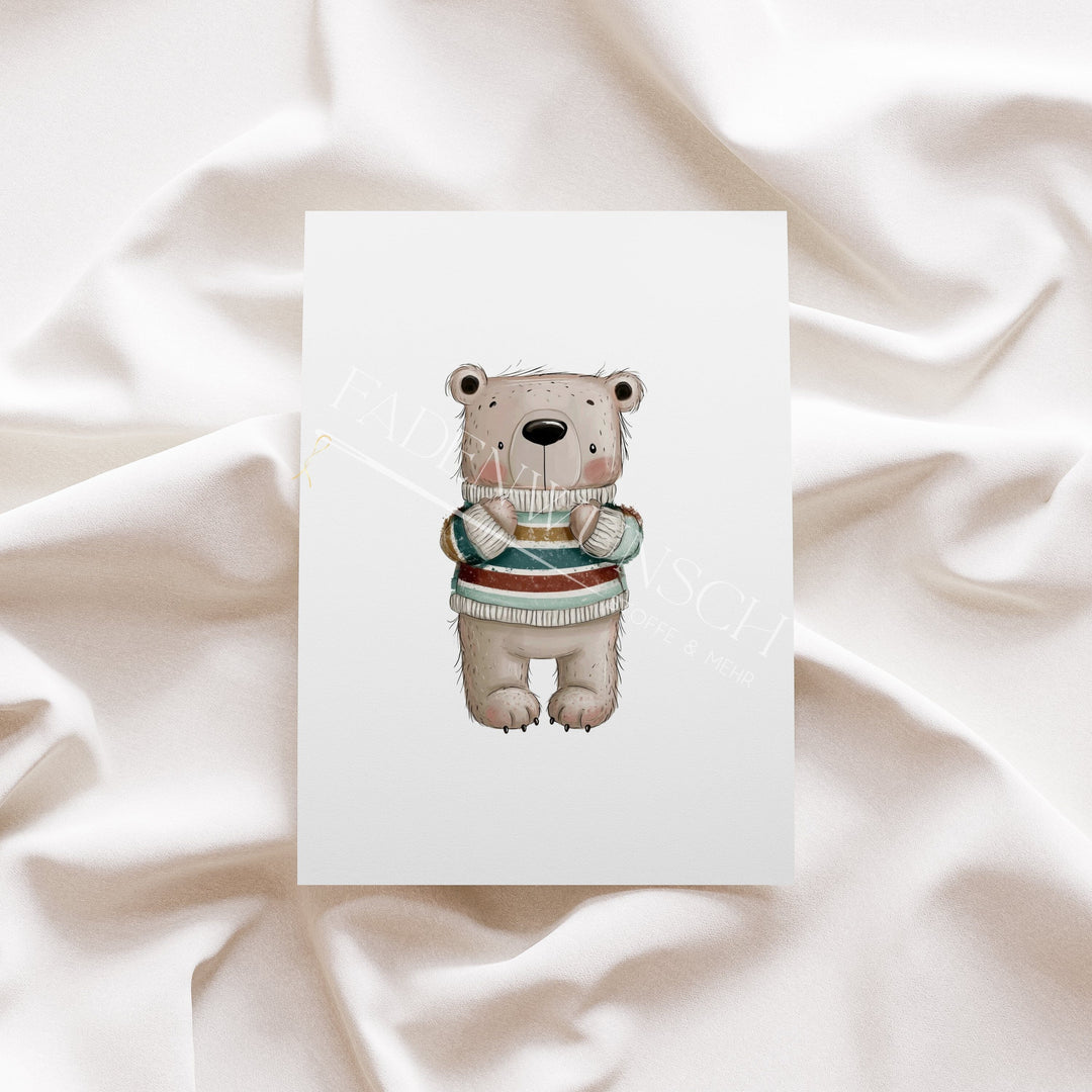 Vorbestellung | Bügelbild "Cozy Bear" fadenwunsch 