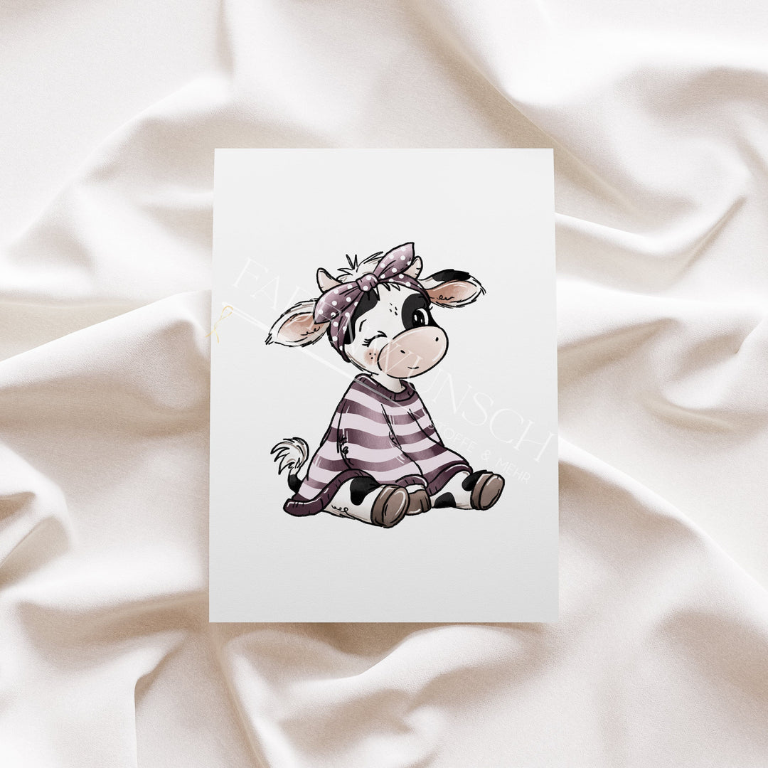 Vorbestellung | Bügelbild "Kuhzeit Girl 2" fadenwunsch 