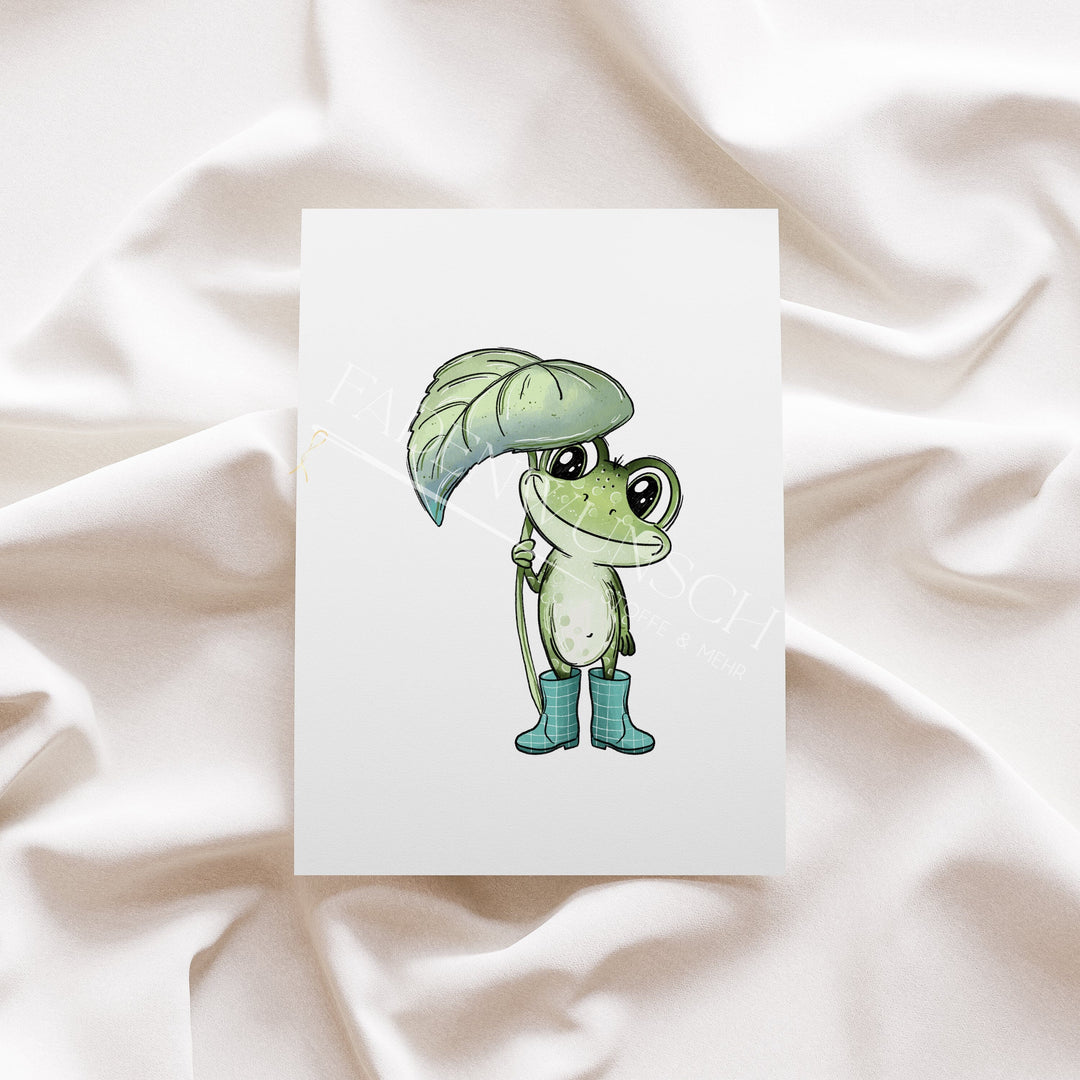 Vorbestellung | Bügelbild "Froschtag Mint 1" fadenwunsch 