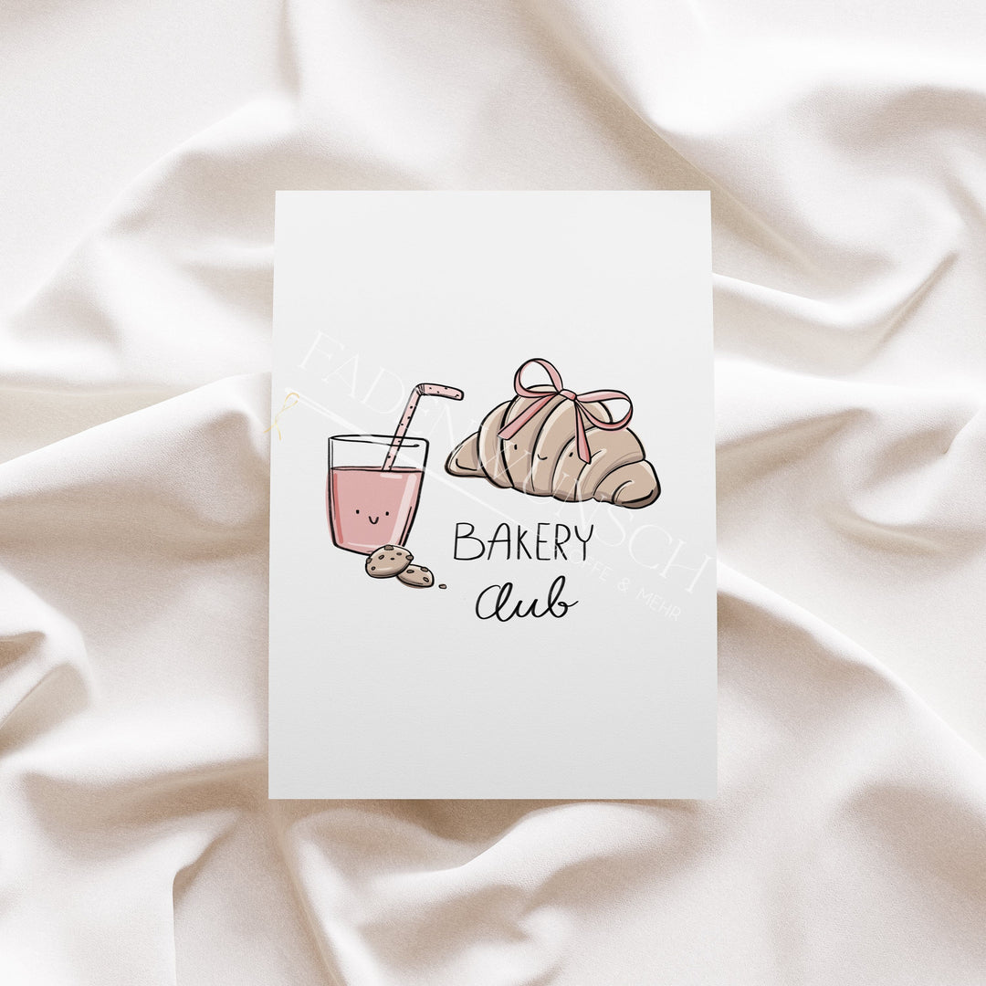 Vorbestellung | Bügelbild "Bakery Club" fadenwunsch 