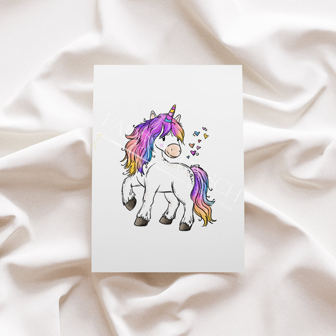 Vorbestellung | Bügelbild "Einhorntraum 2" fadenwunsch 