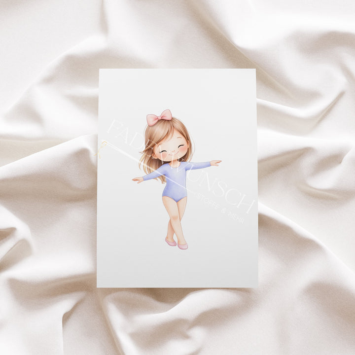 Vorbestellung | Bügelbild "Turnermädchen 1" fadenwunsch 