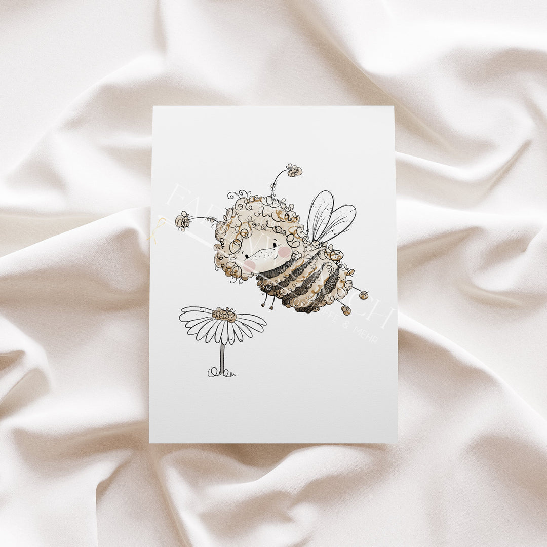 Vorbestellung | Bügelbild "Kleine Hummel 1" fadenwunsch 