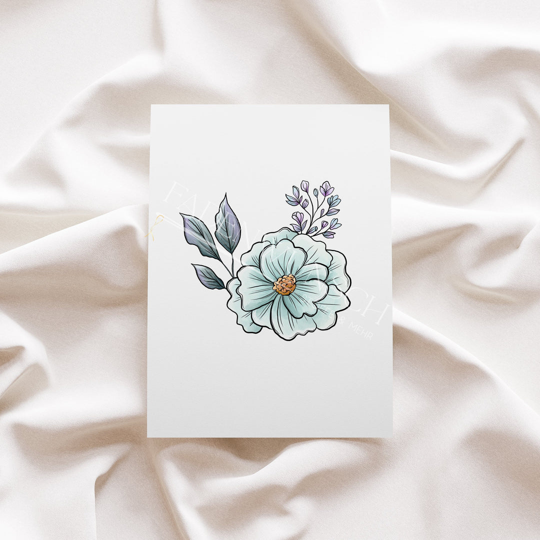 Vorbestellung | Bügelbild "Summer Flower" fadenwunsch 