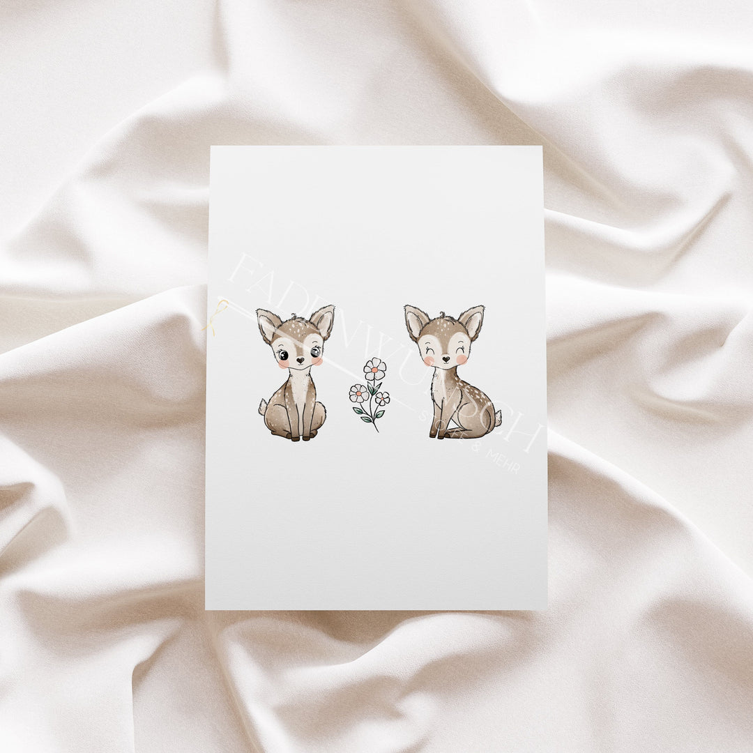 Vorbestellung | Bügelbild "Rehkitzi" fadenwunsch 
