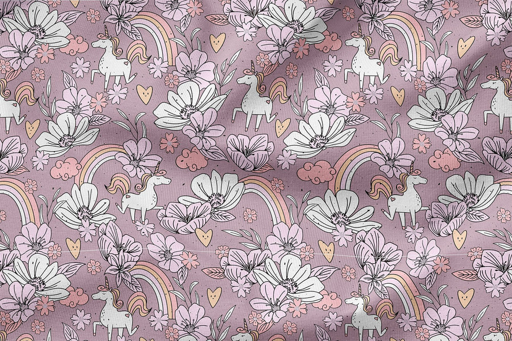 Vorbestellung | "Floral Unicorn - Altrosa" fadenwunsch 