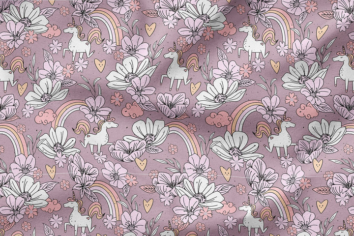 Vorbestellung | "Floral Unicorn - Altrosa" fadenwunsch 