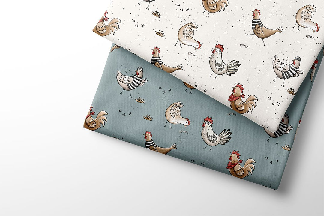 Vorbestellung | "Hühner Cool - Hellbeige" fadenwunsch 