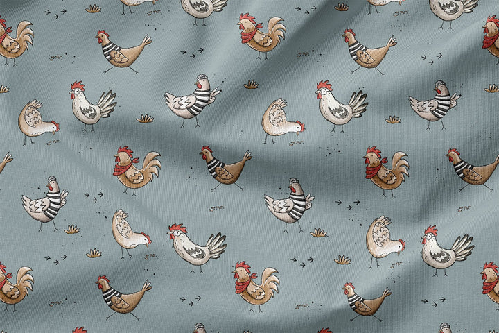 Vorbestellung | "Hühner Cool - Mintgrau" fadenwunsch 