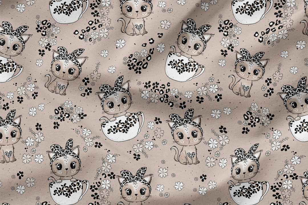 Vorbestellung | "Tassenkitty - Leo Dunkelbeige" fadenwunsch 