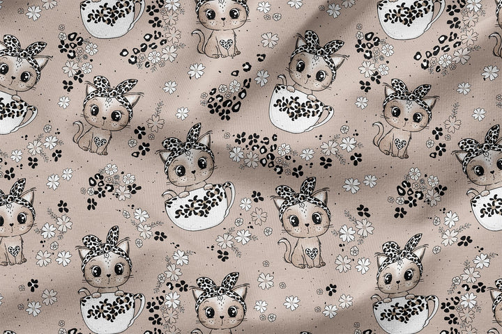 Vorbestellung | "Tassenkitty - Leo Dunkelbeige" fadenwunsch 