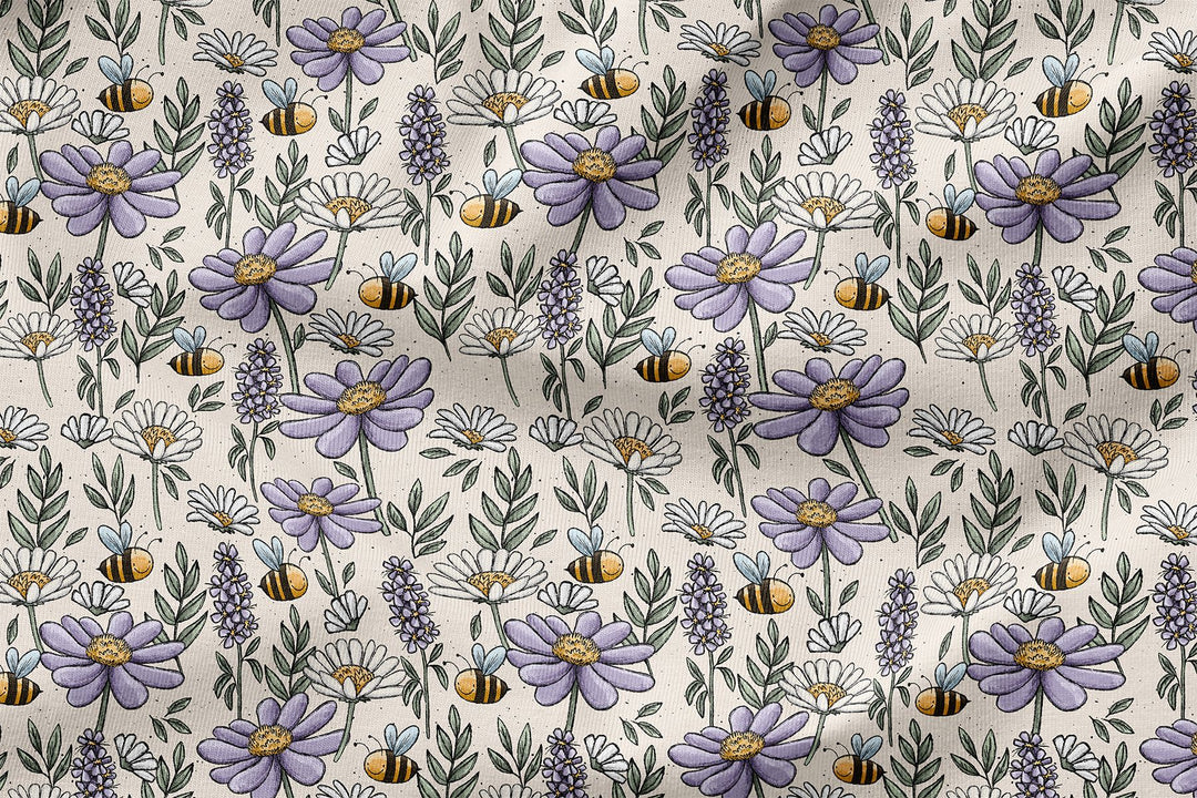 Vorbestellung | "Bienchen & Blümchen - hellbeige" fadenwunsch 