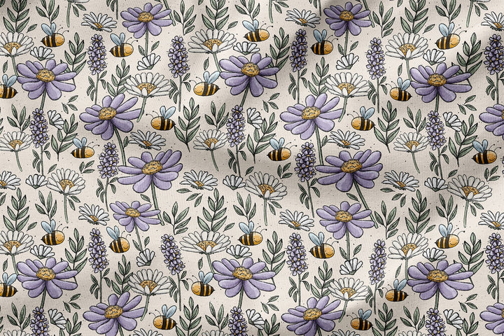 Vorbestellung | "Bienchen & Blümchen - hellbeige" fadenwunsch 