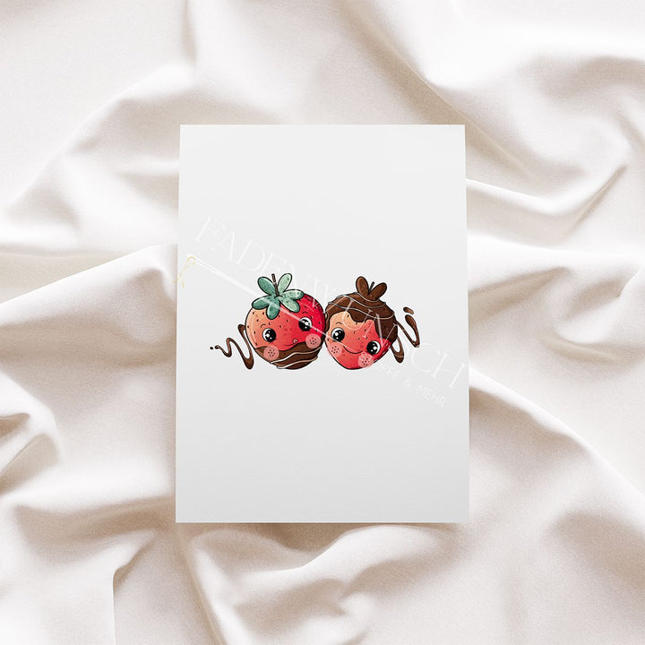 Vorbestellung | Bügelbild "Schokoerdbeeren" fadenwunsch 