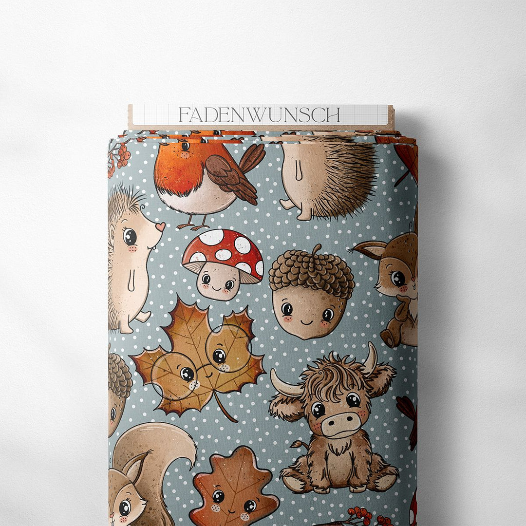 "Autumn Look - Mintgrau" fadenwunsch 