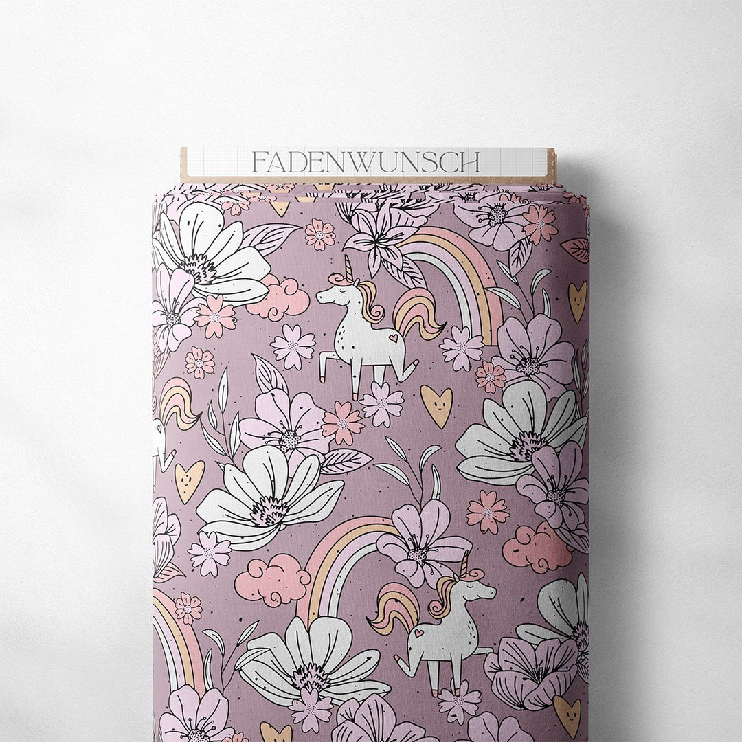 Vorbestellung | "Floral Unicorn - Altrosa" fadenwunsch 