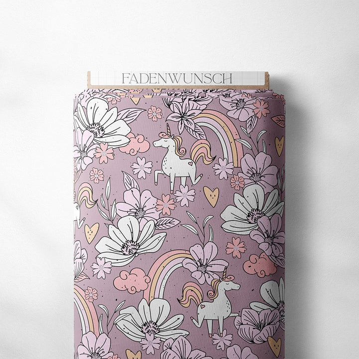 Vorbestellung | "Floral Unicorn - Altrosa" fadenwunsch 