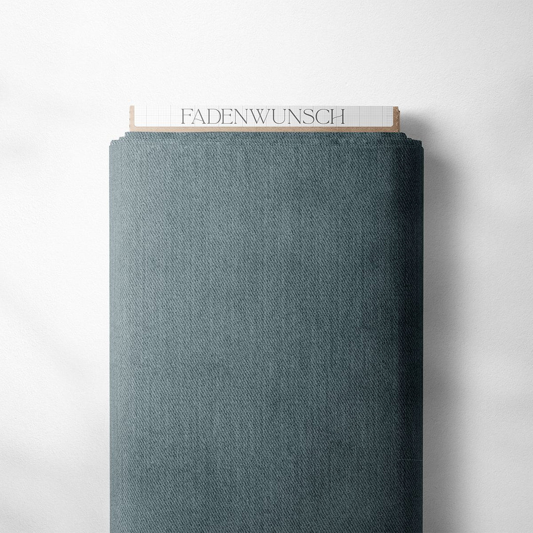 French Terry "Jeansoptik Jeansblau" fadenwunsch 
