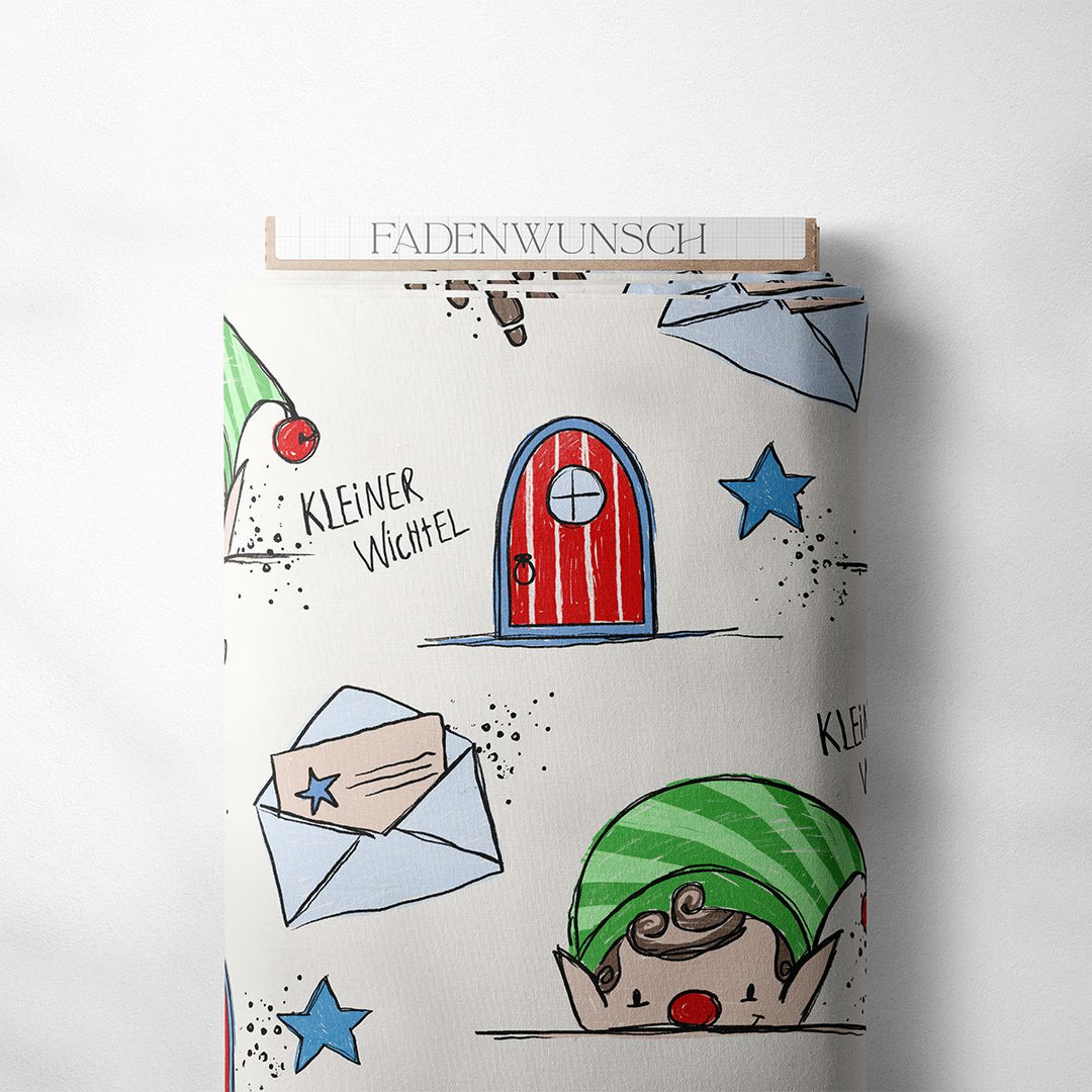 French Terry "Kleiner Wichtel" fadenwunsch 