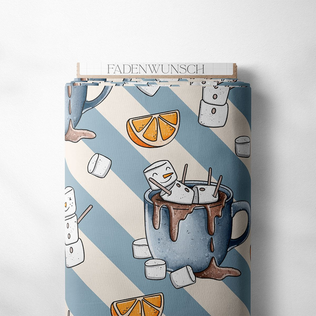 French Terry "Marshies - Blau" fadenwunsch 