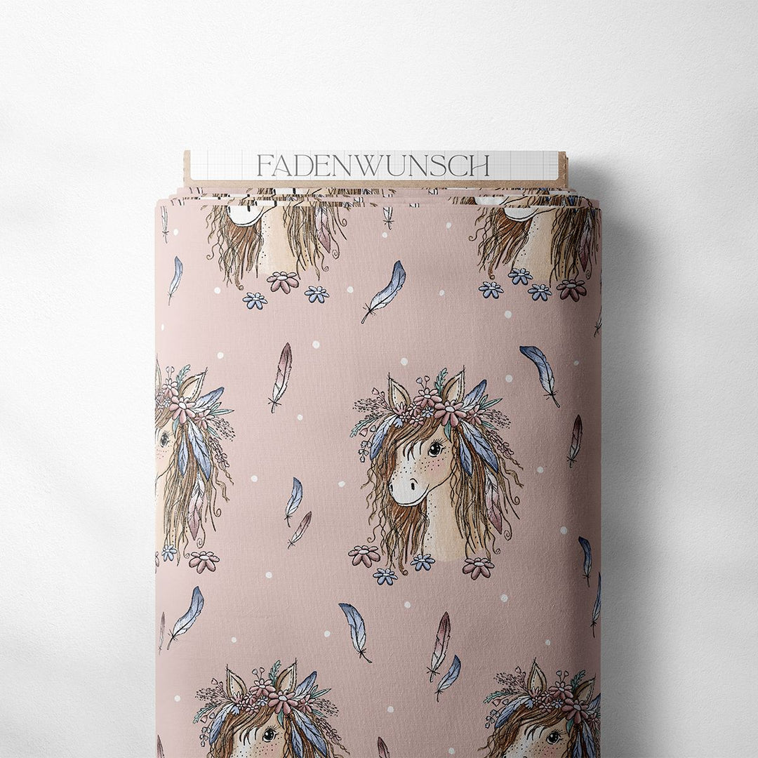 Vorbestellung | "Pferde Lady mit Federn" fadenwunsch 