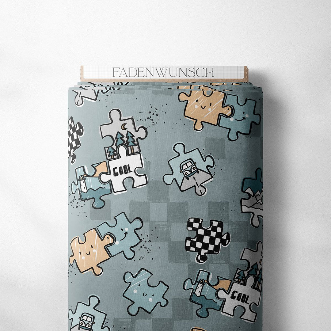 Vorbestellung | "Puzzle Leben - Mintgrau" fadenwunsch 