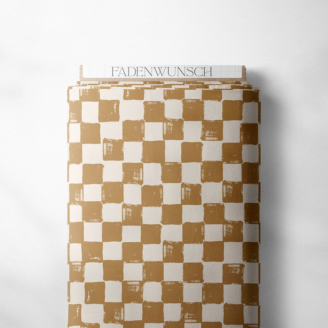 Vorbestellung | "Schachbrettmuster Beige Gold" fadenwunsch 