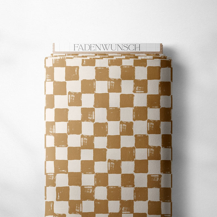 Vorbestellung | "Schachbrettmuster Beige Gold" fadenwunsch 