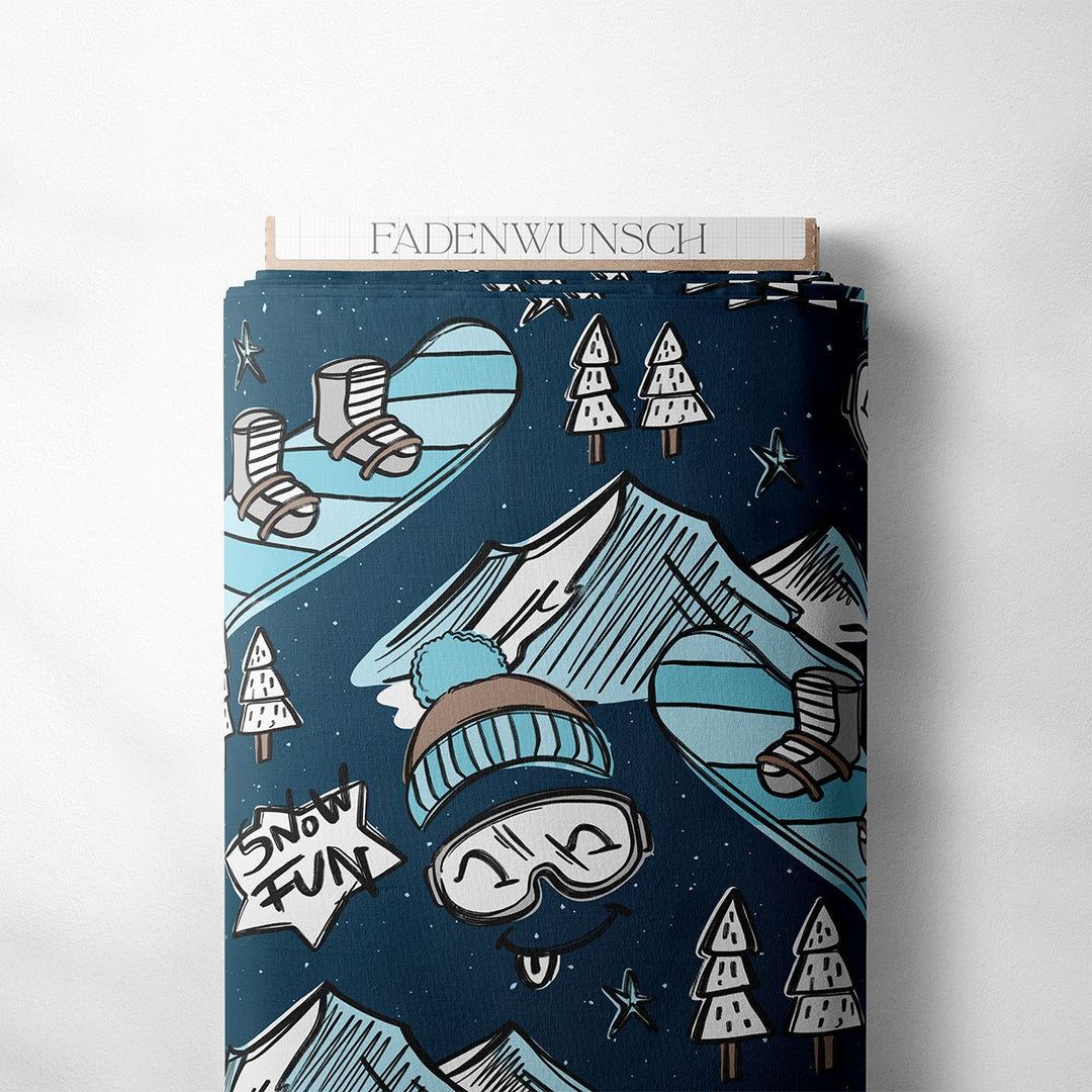 "Snow Fun - Blau" fadenwunsch 